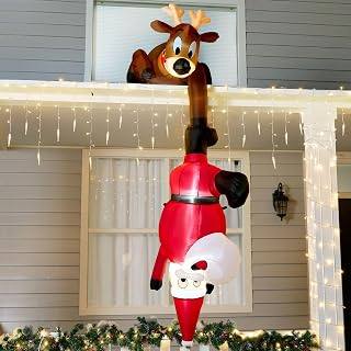 Inflable Santa en caida