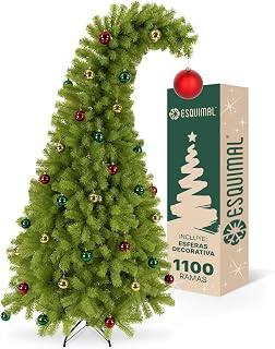 ESQUIMAL Árbol de Navidad Pino Navideño Decorado 1.80 m Verde con Esferas